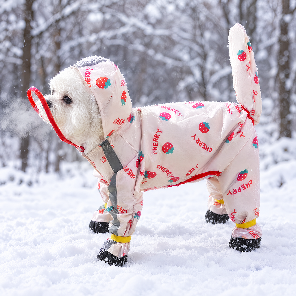Waterproof Fully detachable coat for small dogs